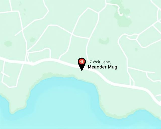 A map showing the location of Meander Mug in Isle of Dogs, London.